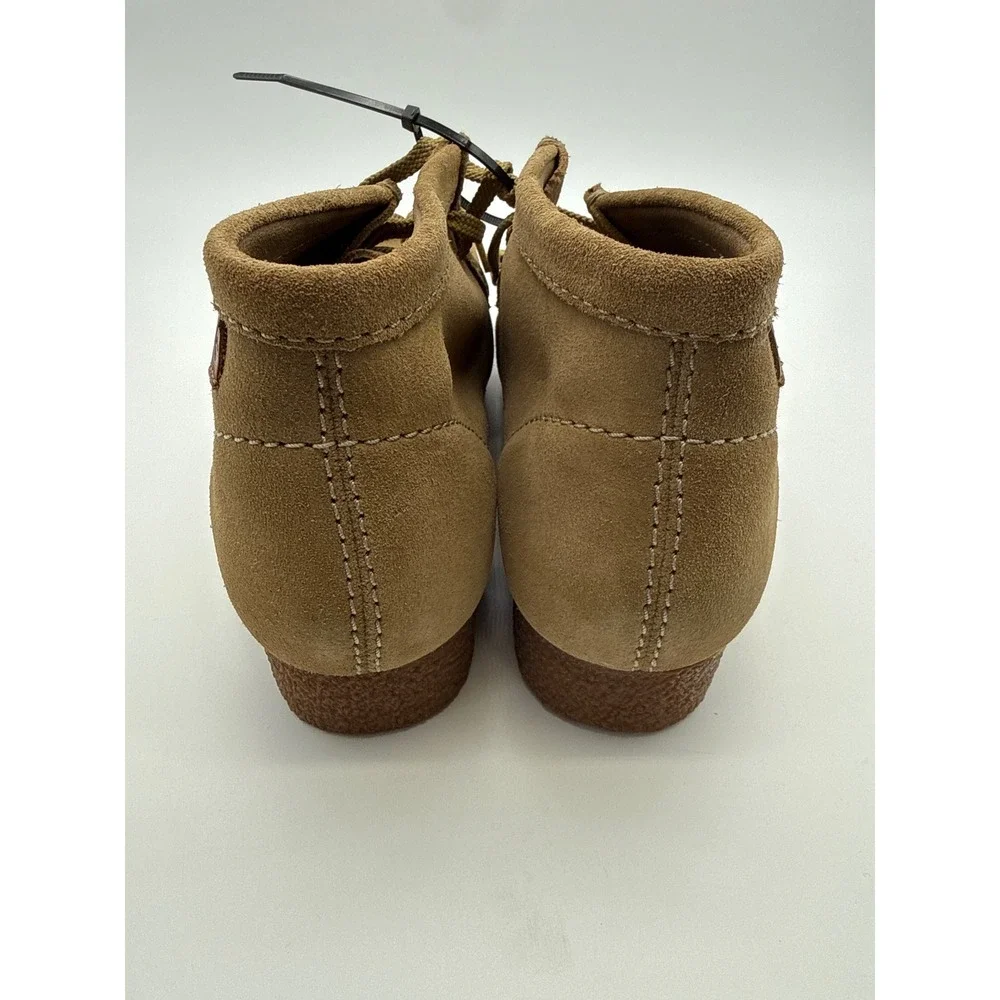 Clarks Collection Shacre Boot Men 12 Dark Sand Suede Chukka Wallabee leather EUC